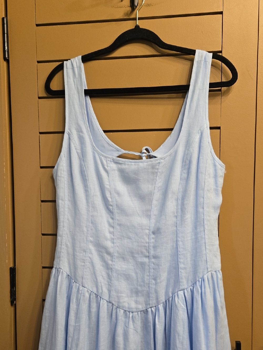 Astr The Label Thierry Linen Midi Dress Size Large - Picture 6 of 9